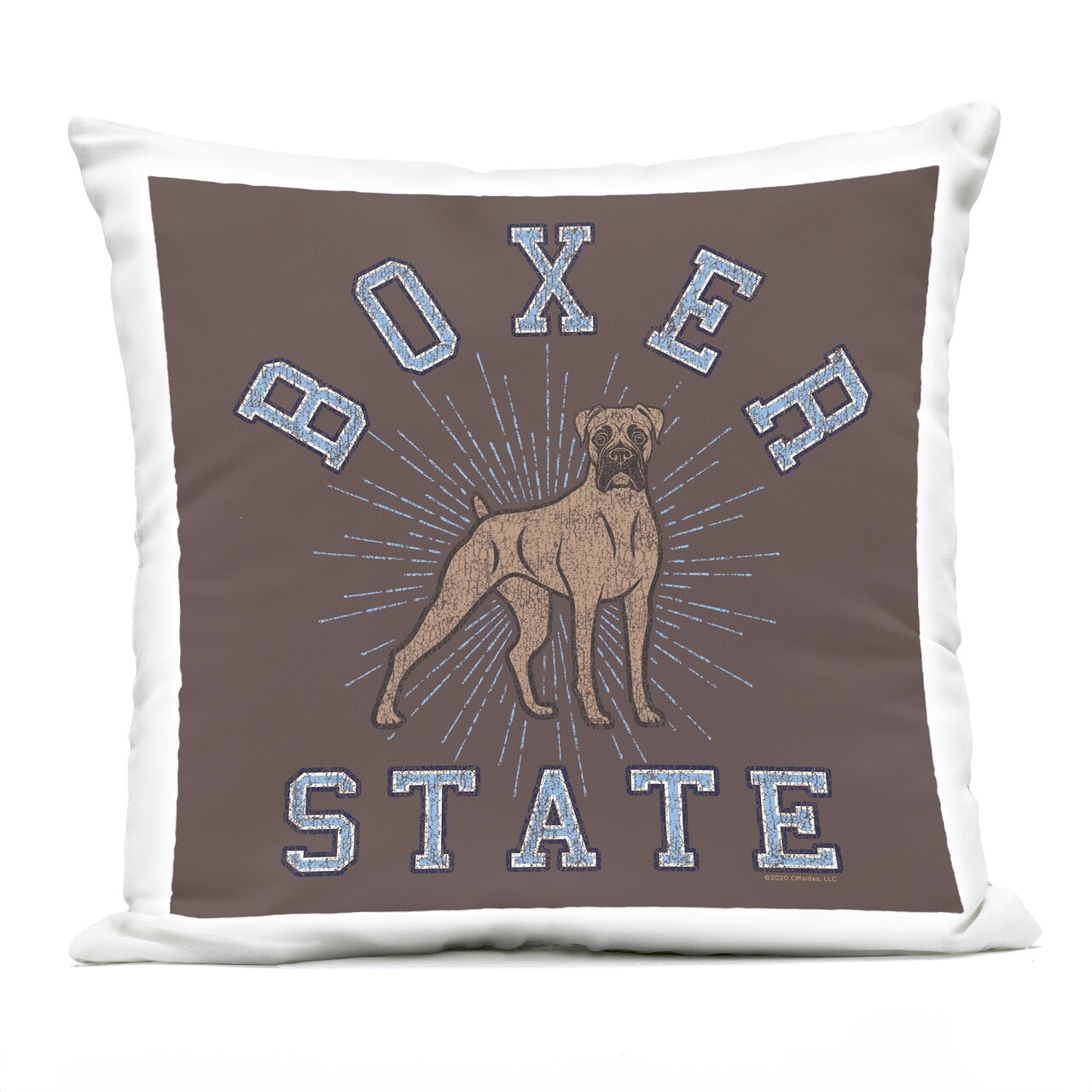 Stupell Industries Vintage Boxer State Outdoor Printed Throw Pillow Design by Spirit Animals/Life Is High, 18 x 7 x 18